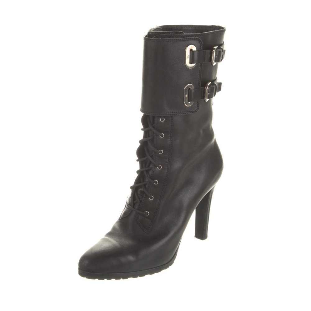 RALPH LAUREN COLLECTION Leather Lace-Up Boots